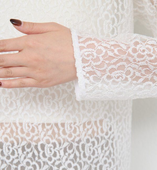  「【25th記念アイテム】レースロングプルオーバー」|シャツ・ブラウス|