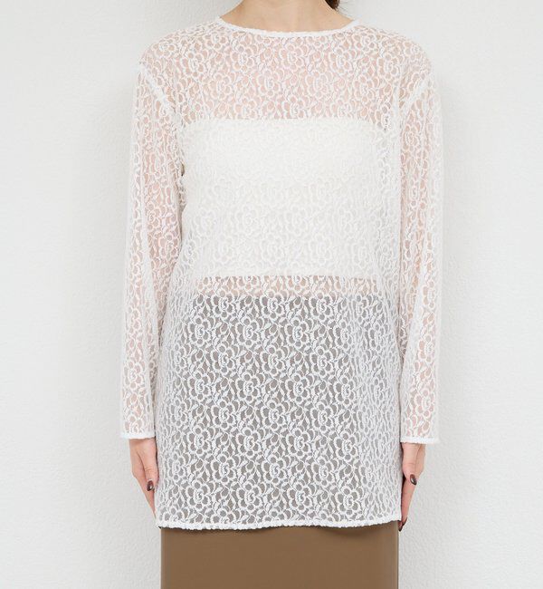  「【25th記念アイテム】レースロングプルオーバー」|シャツ・ブラウス|
