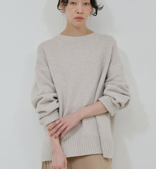  「【手洗い可】ウールクループルオーバー」|ニット・セーター|