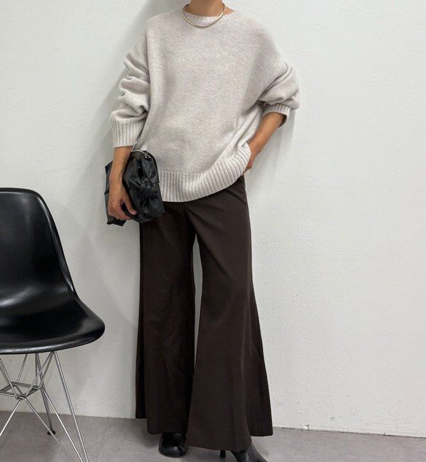  「【手洗い可】ウールクループルオーバー」|ニット・セーター|