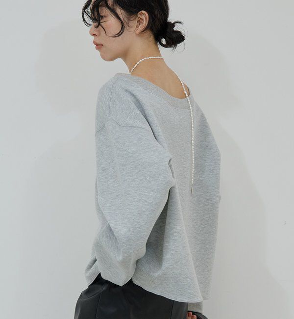  「【新色BR登場！】【大人のスウェット】ボートネックスウェット」|Tシャツ・カットソー|