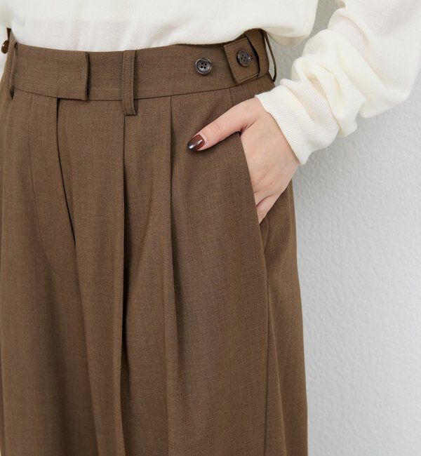  「【SACHIKOコラボ】2タックワイドパンツ」|チノ|