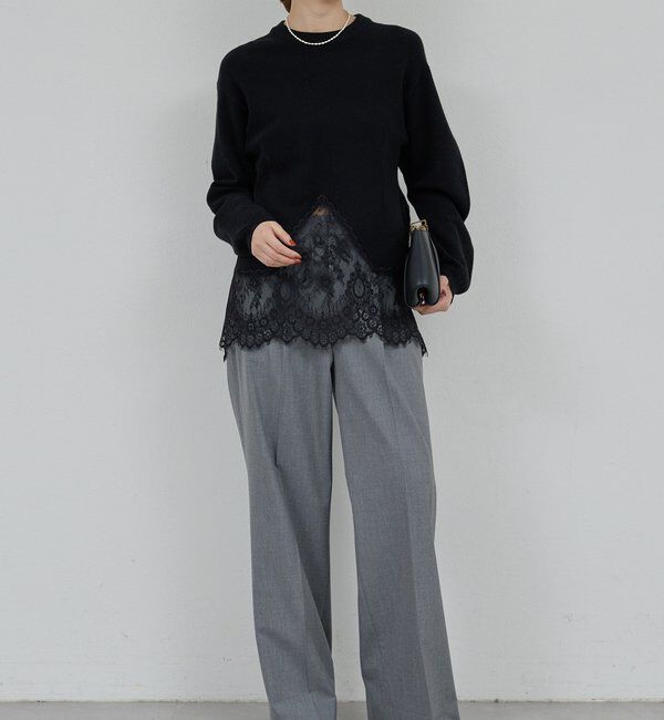  「【25th記念アイテム】レースコンビニット」|ニット・セーター|