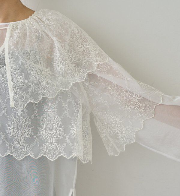 「【25th記念アイテム】スカラップレースボレロ」|シャツ・ブラウス|