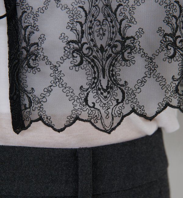  「【25th記念アイテム】スカラップレースボレロ」|シャツ・ブラウス|