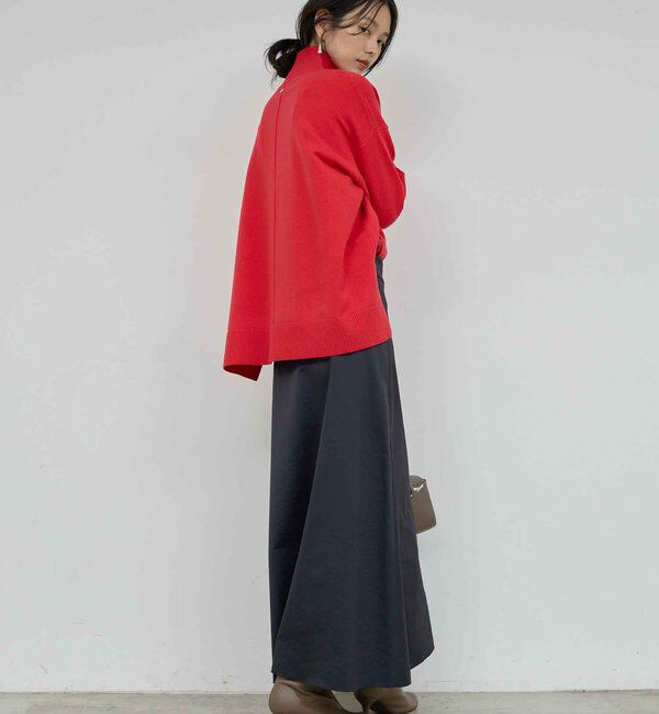  「【手洗い可】【全骨格対応】オーバータートルニット」|ニット・セーター|