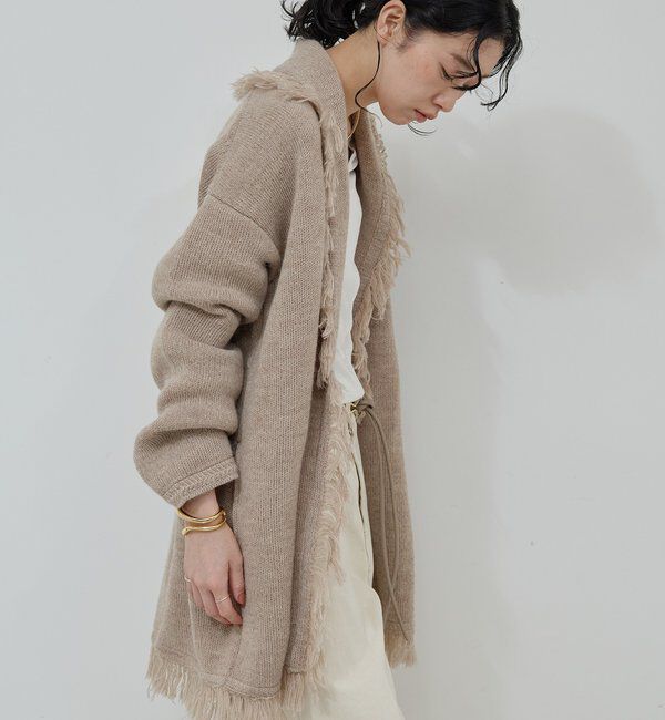  「【25th記念アイテム】フリンジニットガウン」|ニット・セーター|