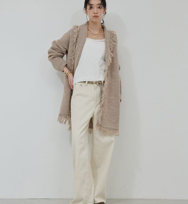  「【25th記念アイテム】フリンジニットガウン」|ニット・セーター|