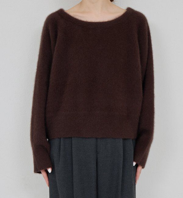  「ファーボートネックプルオーバー」|ニット・セーター|