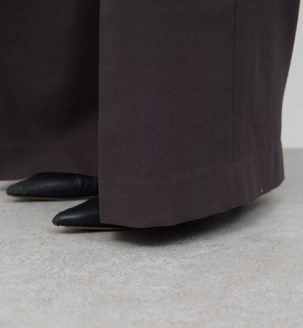  「ベルトレスタックワイドパンツ」|チノ|