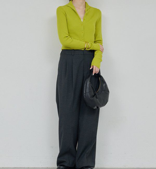  「【比留川游さんコラボ】ハイネックリブカーディガン」|ニット・セーター|