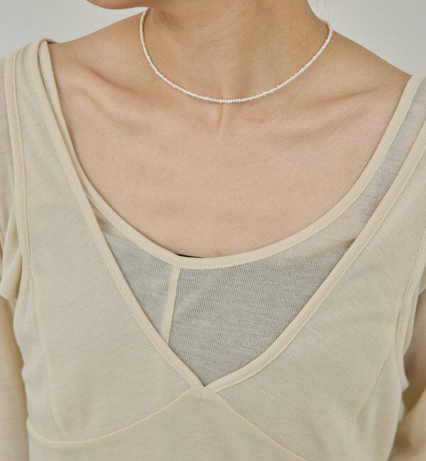  「シードパールショートネックレス」|リング|