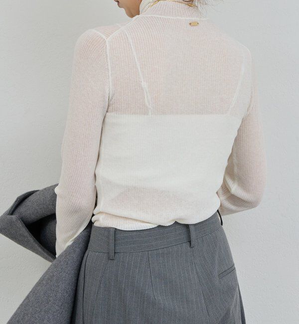  「【CHIHAYAコラボ】シアーリブタートル」|ニット・セーター|