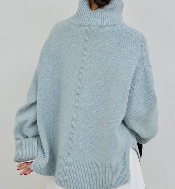  「【手洗い可】ウールタートルプルオーバー」|ニット・セーター|