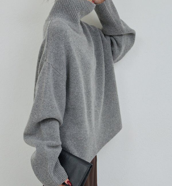  「【手洗い可】ウールタートルプルオーバー」|ニット・セーター|