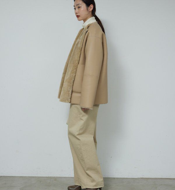  「【2way】リバーシブルフェイクムートンコート」|その他|