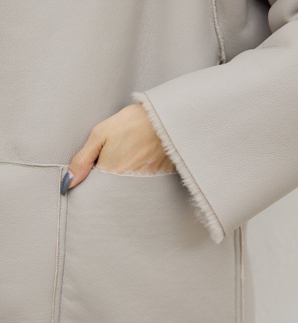  「【2way】リバーシブルフェイクムートンコート」|その他|