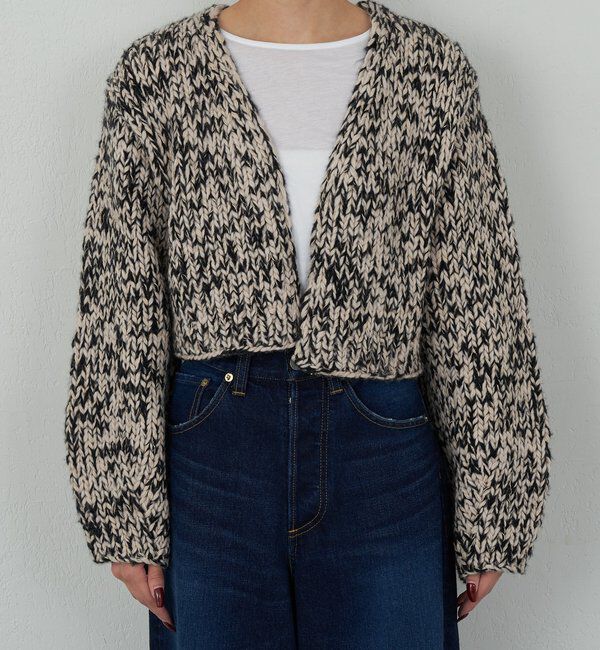  「【HERITANOVUM】ハンドニットジャケット」|ニット・セーター|