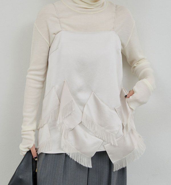  「フリンジサテンキャミ」|シャツ・ブラウス|