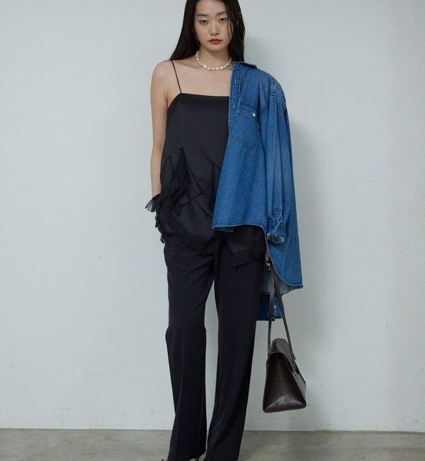 「フリンジサテンキャミ」|シャツ・ブラウス|