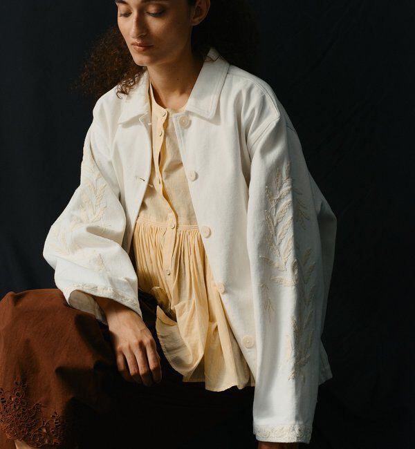  「【Dhritie】エンブロイダリージャケット」|デニムジャケット|