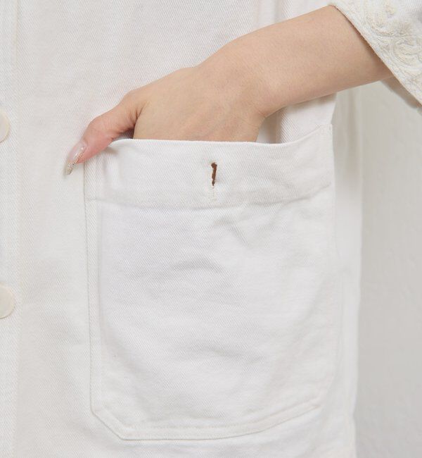  「【Dhritie】エンブロイダリージャケット」|デニムジャケット|