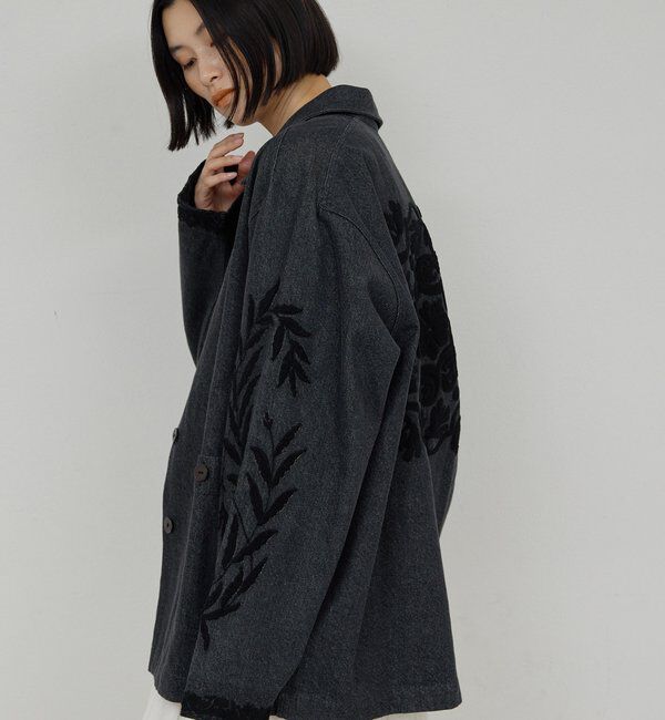  「【Dhritie】エンブロイダリージャケット」|デニムジャケット|