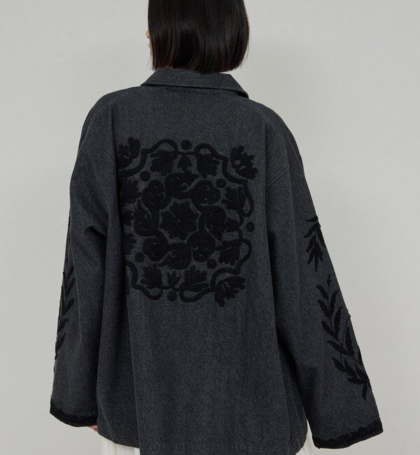  「【Dhritie】エンブロイダリージャケット」|デニムジャケット|