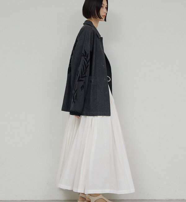  「【Dhritie】エンブロイダリージャケット」|デニムジャケット|