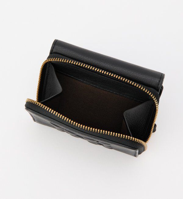  「エンボスモノグラム三つ折りウォレット」|財布|