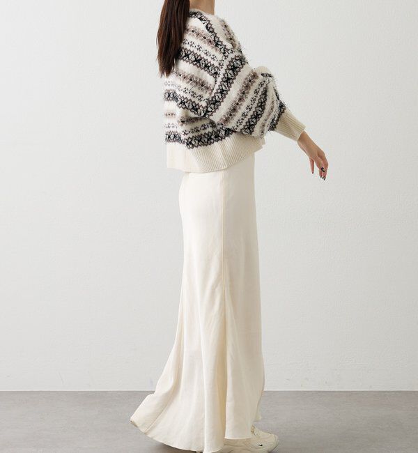  「【再値下げ】フェアアイルクロップドニット」|ニット・セーター|