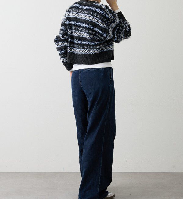  「【再値下げ】フェアアイルクロップドニット」|ニット・セーター|