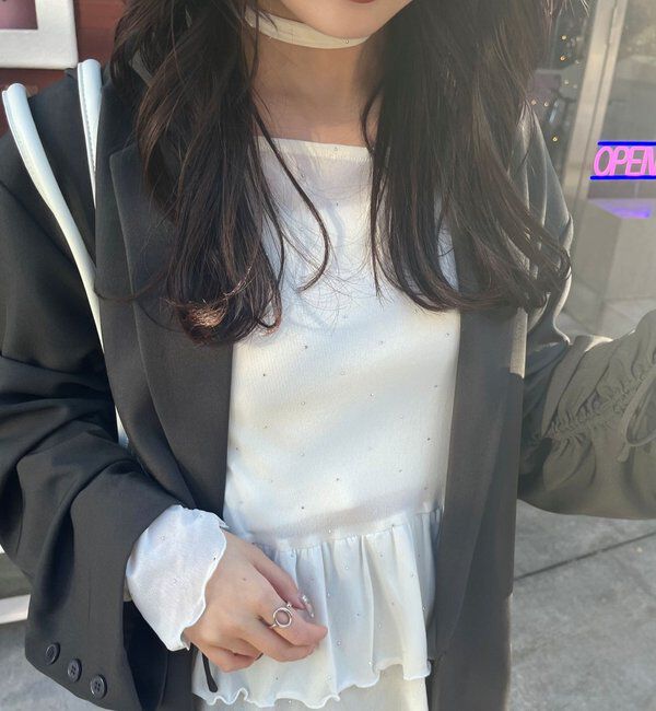  「ドットティアードプルオーバー」|Tシャツ・カットソー|