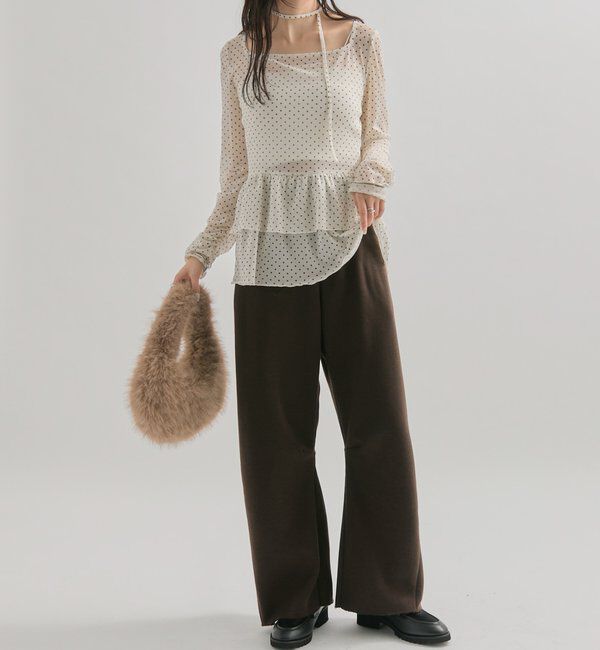  「ドットティアードプルオーバー」|Tシャツ・カットソー|