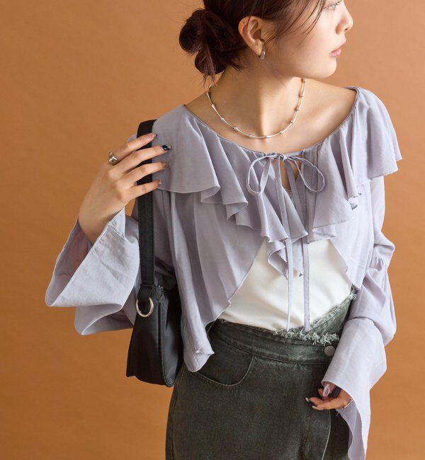  「ラッフルボレロブラウス」|シャツ・ブラウス|