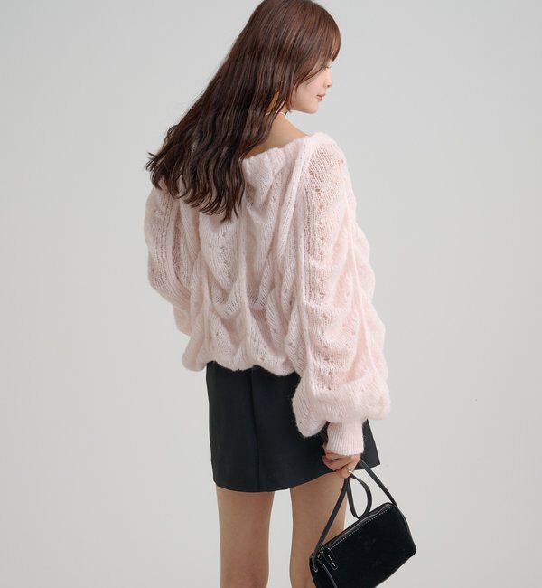  「ウェーブシアーホイップニット」|ニット・セーター|