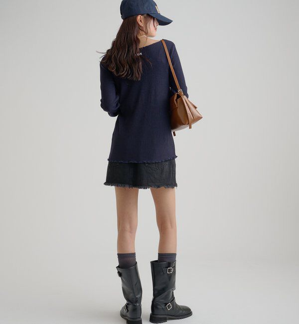  「起毛リブボタンカーディガン」|Tシャツ・カットソー|