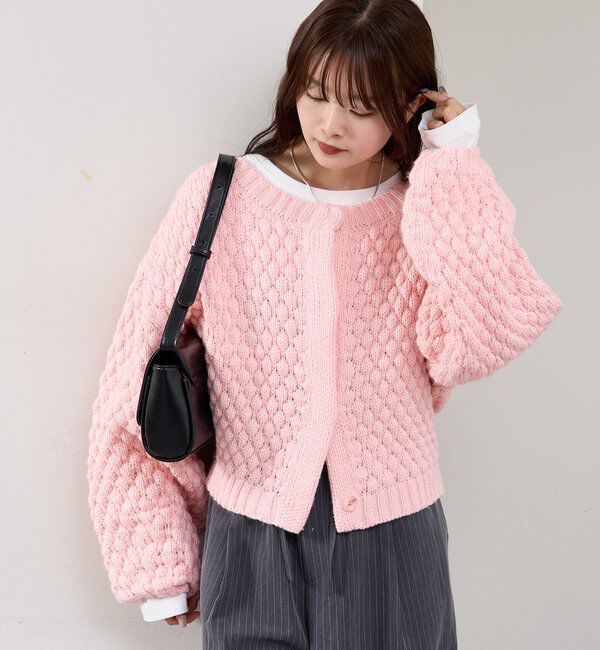  「ポコポコニットカーディガン」|カーディガン|