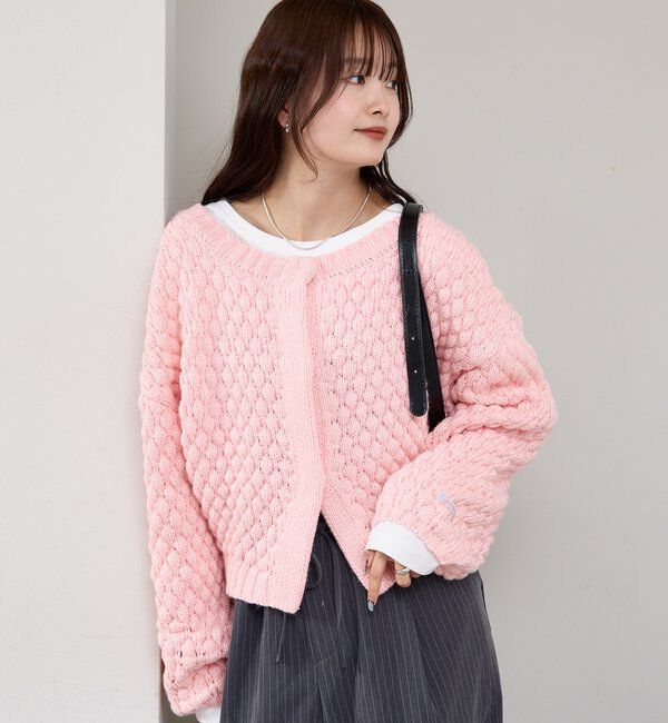  「ポコポコニットカーディガン」|カーディガン|