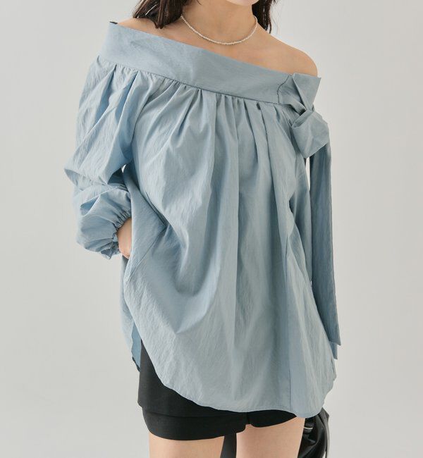  「肩リボンオフショルブラウス」|シャツ・ブラウス|