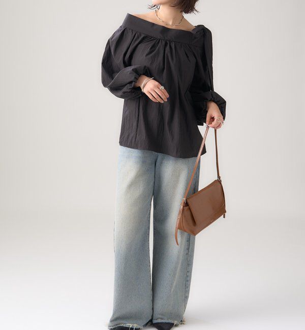  「肩リボンオフショルブラウス」|シャツ・ブラウス|