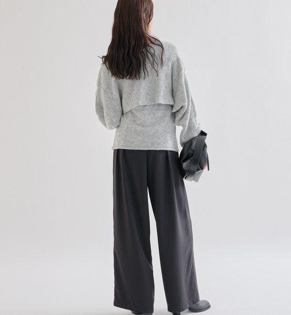  「クロスニットスリットキャミSET」|ニット・セーター|