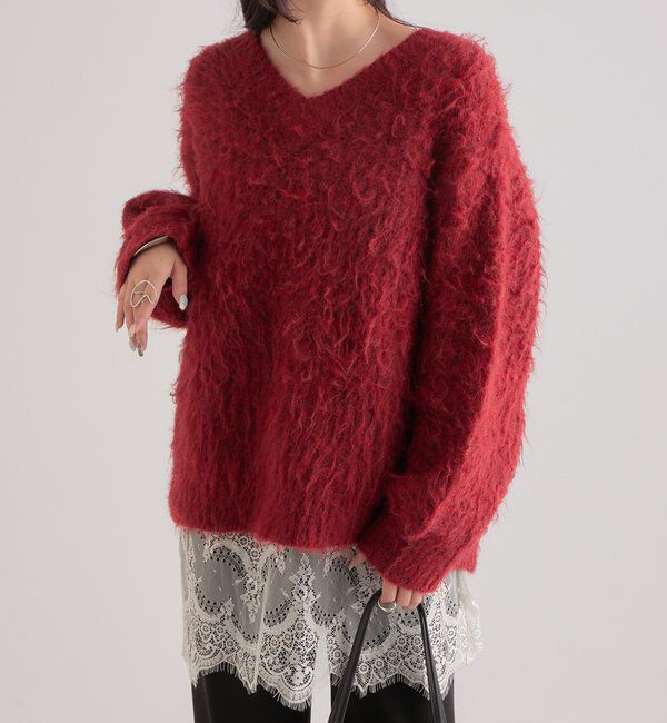  「ふわふわシャギーニット」|ニット・セーター|