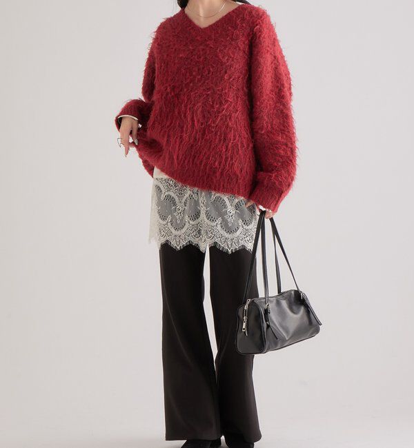  「ふわふわシャギーニット」|ニット・セーター|