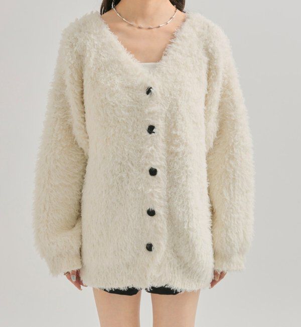  「ループボタン カーディガン」|カーディガン|