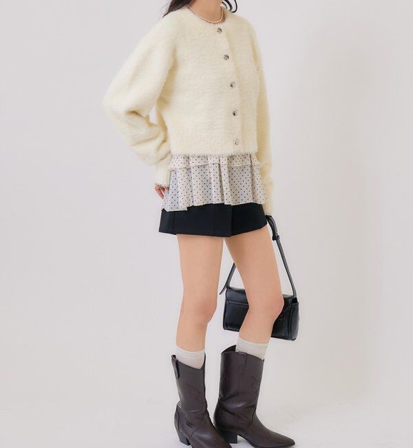  「ミンクライクジャケットカーディガン」|カーディガン|