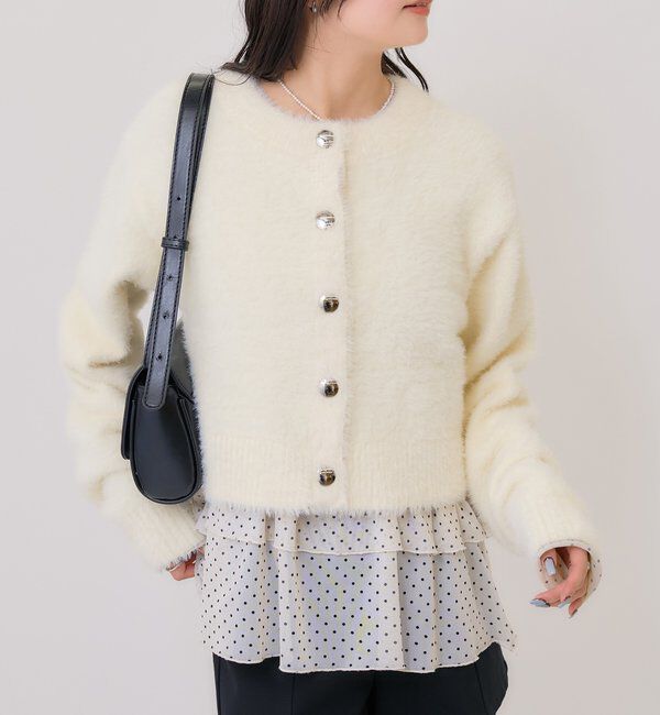  「ミンクライクジャケットカーディガン」|カーディガン|