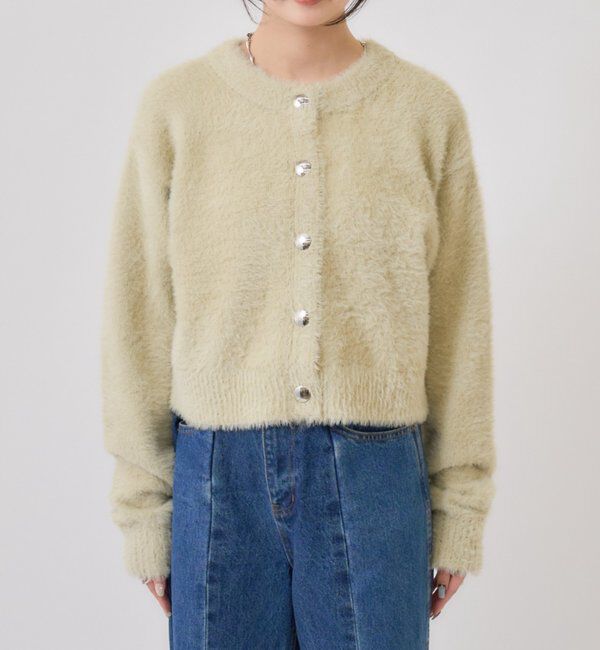  「ミンクライクジャケットカーディガン」|カーディガン|