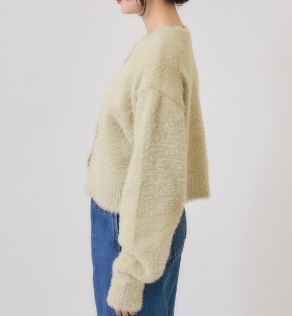  「ミンクライクジャケットカーディガン」|カーディガン|
