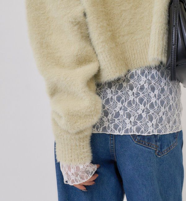  「ミンクライクジャケットカーディガン」|カーディガン|